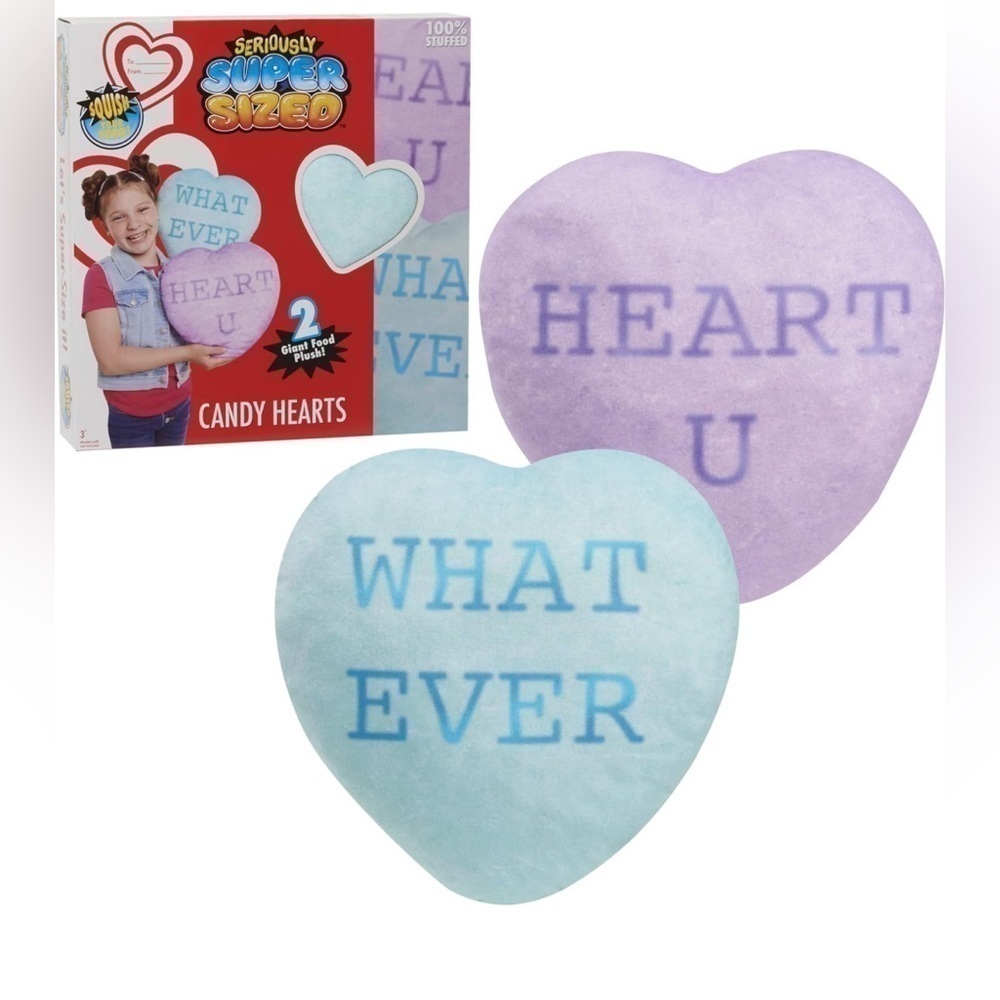 Valentine Heart Candy Pillows- Set of 2